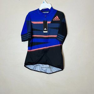 Adidas Adistar Cycling Jersey FJ6599 Tech Indigo Blue Womens Size Small NWT $160